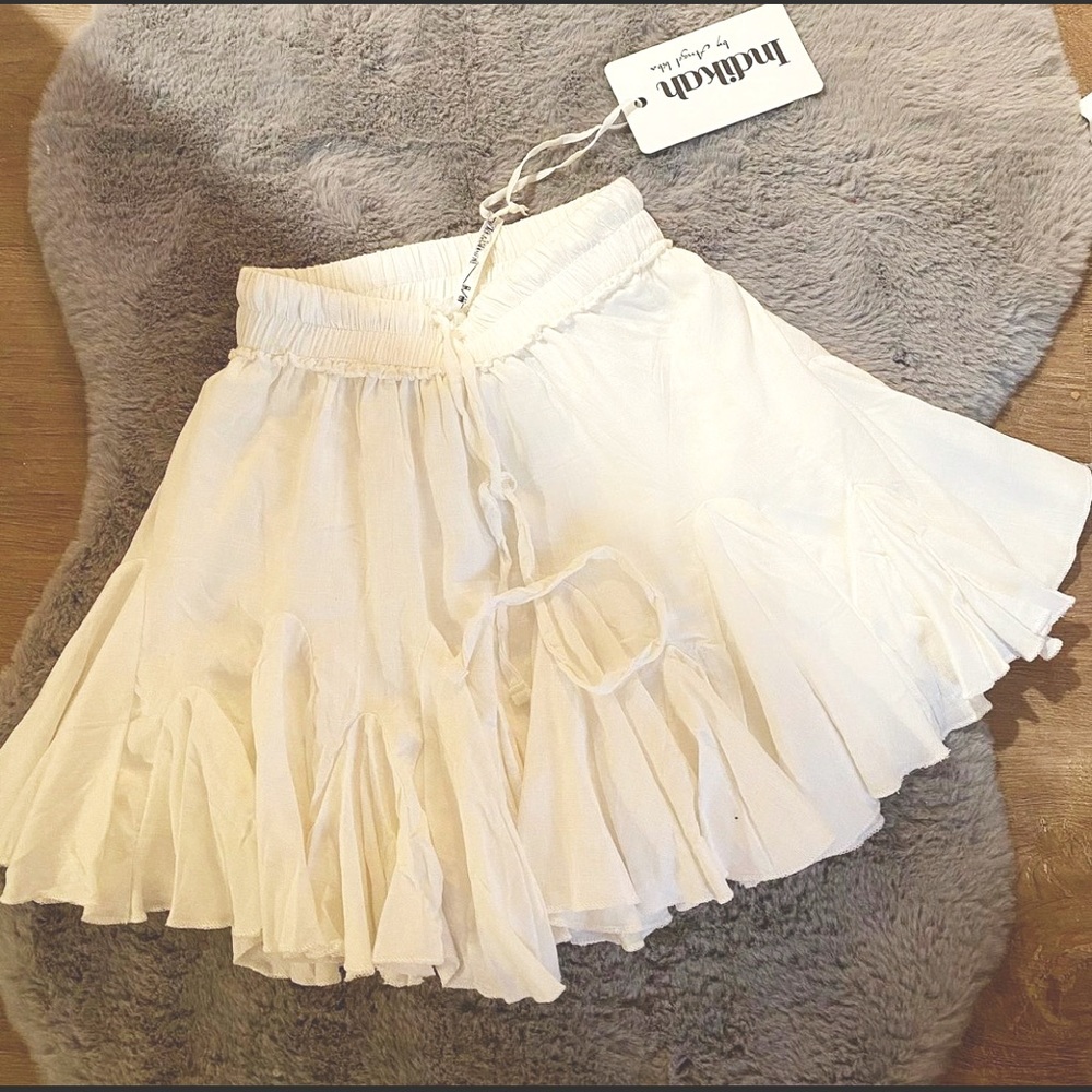 white skirt